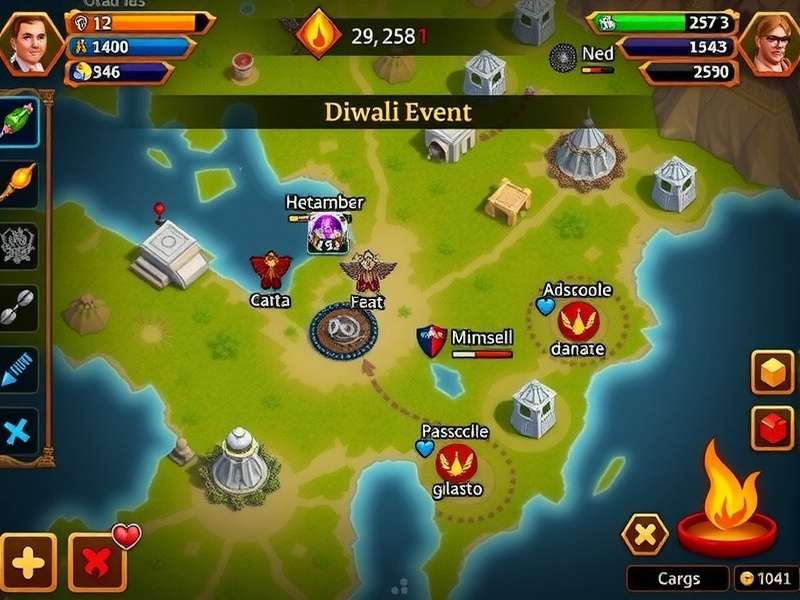 Majestic Nutmeg Throne gameplay screenshot showing strategic map